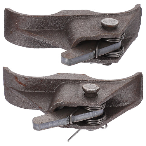 4Pcs Heavy-Duty Silver Scaffold Crossbar Clamp with Stable Double Ear
