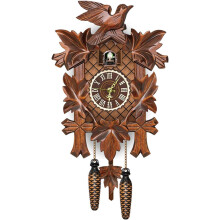 Hanging Cuckoo Clock Antique Pendulum, Sound Set Buttons, Hourly Timekeeping Alarm, Wall Clock For Living Room, Office