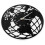 2Pcs Black Plastic World Map Wall Clock Wall Clock 1