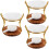 3Sets Assorted Color Essential Oil Burner Wood Ceramic Candle Holder 7