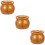 3Pcs Ceramic Soup Bowls Chocolate Kitchen Stewing Pots 6