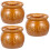 3Pcs Ceramic Soup Bowls Chocolate Kitchen Stewing Pots 4