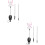 2Pcs Purple Solar Angel Decorative Lawn Light Stick for Yard 6