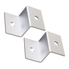 16Pcs Aluminum Solar Panel Support Stand Silver Z-Bracket for Roof Use