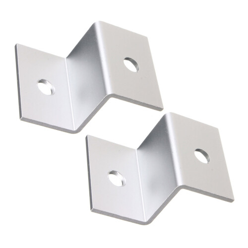 16Pcs Aluminum Solar Panel Support Stand Silver Z-Bracket for Roof Use