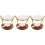 3Sets Assorted Color Essential Oil Burner Wood Ceramic Candle Holder 5