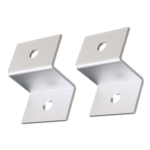 16Pcs Aluminum Solar Panel Support Stand Silver Z-Bracket for Roof Use 1