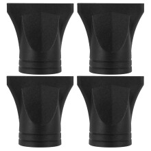 12Pcs Black Plastic Hair Dryer Narrow Nozzle Attachments for Home Use