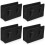 4Pcs Black PU Car Door Organizer Storage Bin Compact Car Side Pocket 3