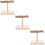 3Pcs Multi Wooden Bird Perch Stand Sturdy Parrot Training Desktop Toy 10