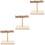 3Pcs Multi Wooden Bird Perch Stand Sturdy Parrot Training Desktop Toy 6