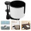 3Pcs 360 Rotating Headphone Hook with Desk Cup Holder White 1
