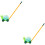 2Pcs Cute Green ABS Bubble Maker Toy Handheld Bubble Blowers for Kids 7