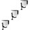 3Pcs 360 Rotating Headphone Hook with Desk Cup Holder White 7