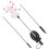 2Pcs Purple Solar Angel Decorative Lawn Light Stick for Yard 2
