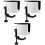 3Pcs 360 Rotating Headphone Hook with Desk Cup Holder White 5