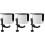 3Pcs 360 Rotating Headphone Hook with Desk Cup Holder White 6