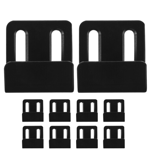 40Pcs Black Stainless Steel Wall Tile Hangers Robust Mounting Brackets