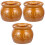 3Pcs Ceramic Soup Bowls Chocolate Kitchen Stewing Pots 3