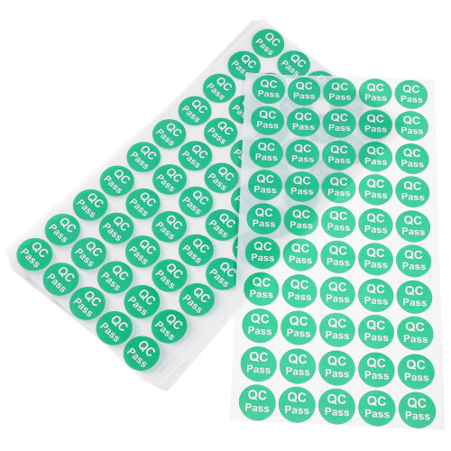 3000Pcs Green Qc Passed Labels Warehouse Adhesive Stickers