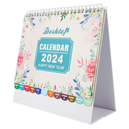 3Pcs Multi Color Paper Note Desk Calendar Decorative Monthly Organizer 1