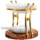 3Sets Assorted Color Essential Oil Burner Wood Ceramic Candle Holder 2