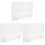 3Sets Transparent Acrylic Memo Board Creative Tabletop Writing Board 4