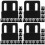 40Pcs Black Stainless Steel Wall Tile Hangers Robust Mounting Brackets 7