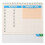 3Pcs Multi Color Paper Note Desk Calendar Decorative Monthly Organizer 3