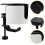3Pcs 360 Rotating Headphone Hook with Desk Cup Holder White 3