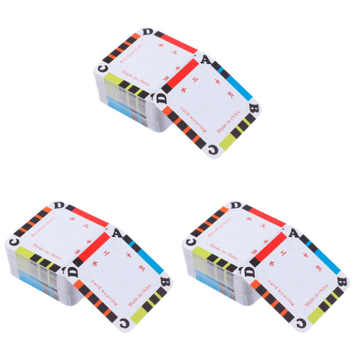 180Pcs Practical Multi Color Crafting Weaving Cards for Tablet Loom 1
