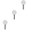 3Pcs Lightweight Handheld Shower Head White Plastic for Bath Supplies 7
