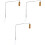 3Pcs Assorted Color Railroad Light Model Metal ABS Mini Train Decor 4