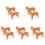 5Pcs Realistic Orange Plastic Dog Simulation Model for Nursery 9
