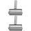 2Pcs Silver Stainless Steel Dough Roller Pin Convenient Baking Tool 7