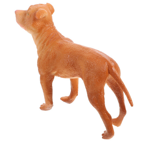 5Pcs Realistic Orange Plastic Dog Simulation Model for Nursery 2