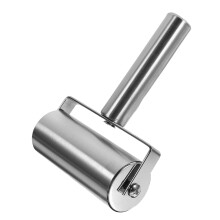 2Pcs Silver Stainless Steel Dough Roller Pin Convenient Baking Tool