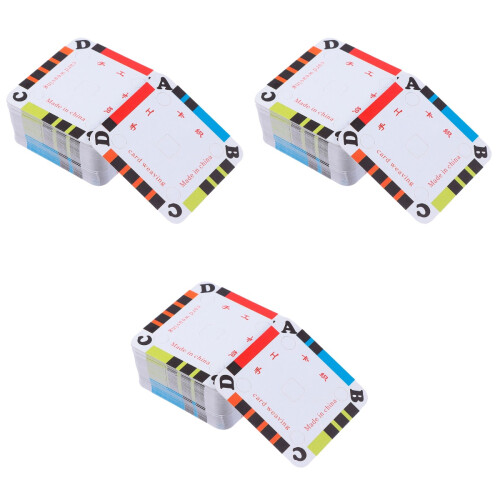 180Pcs Practical Multi Color Crafting Weaving Cards for Tablet Loom 2