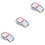 180Pcs Practical Multi Color Crafting Weaving Cards for Tablet Loom 5