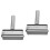 2Pcs Silver Stainless Steel Dough Roller Pin Convenient Baking Tool 6