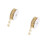 2Pcs Durable Golden Polyester Snowflake Ribbon for Wrapping and Crafts 8