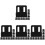 40Pcs Black Stainless Steel Wall Tile Hangers Robust Mounting Brackets 4
