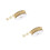 2Pcs Durable Golden Polyester Snowflake Ribbon for Wrapping and Crafts 7