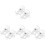 4Sets No-Drill Curtain Rod Brackets Wall Mount Hook for Kitchen Office 3