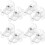 4Sets No-Drill Curtain Rod Brackets Wall Mount Hook for Kitchen Office 6