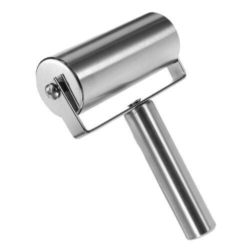 2Pcs Silver Stainless Steel Dough Roller Pin Convenient Baking Tool 2