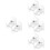 4Sets No-Drill Curtain Rod Brackets Wall Mount Hook for Kitchen Office 7