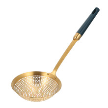 2Pcs Heat Resistant Handle Frying Skimmer Spoon in Yellow