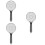 3Pcs Lightweight Handheld Shower Head White Plastic for Bath Supplies 9