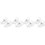 4Sets No-Drill Curtain Rod Brackets Wall Mount Hook for Kitchen Office 5